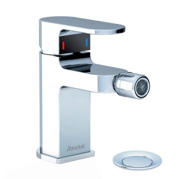 Смеситель для биде Ravak Chrome CR 055.00, с донным клапаном, однорычажный, хром (X070055)