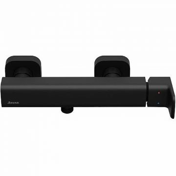 Смеситель для душа Ravak 10° Free black-TD F 032.20/150 керамический картридж, черный матовый (X070153)