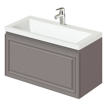 Комплект тумба Итана Verona 80 (790х378х440) подвесная, с раковиной Natella 80, амаретти (CS00090042)