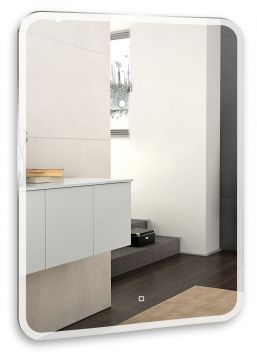 Зеркало AZARIO Стив 685х915, LED-подсветка с диммером, сенсорный выключатель (ФР-00001480)