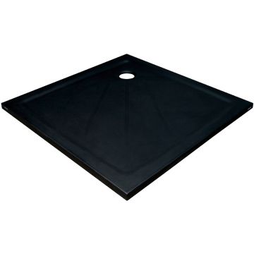 Душевой поддон из искусственного камня Ravak Perseus Pro 90х90 Черный матовый (XA037701010BM)