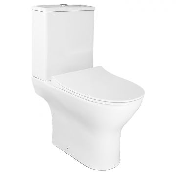 Унитаз-компакт Azario Mist 385х610х800 напольный, безободковый, с быстросъемным сиденьем микролифт (AZ-45)