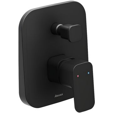 Смеситель для душа Ravak 10° Free black-TD F 061.20 скрытый монгтаж, керамический картридж,черный матовый (X070156)