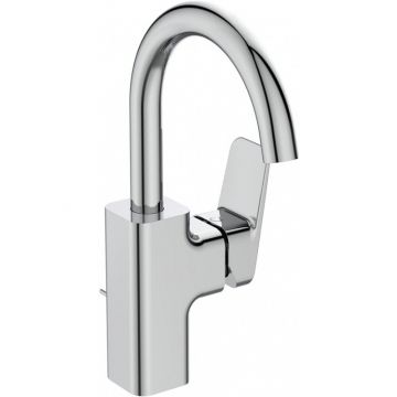 Смеситель для раковины Ideal Standard Ceraplan керамический картридж, поворотнй излив 180 мм, с донным клапаном, хром (BD235AA)
