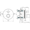 Душевая система Ideal Standard Ceratherm T100 с термостатом, черная матовая (A7573XG)