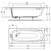Промо-набор Ideal Standard 2 в 1: Ванна акриловая 170х70см + Ножки в подарок! (NT475967)