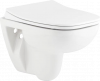 Комплект Унитаз подвесной Seramiksan Petite + Крышка AG50006 с микролифтом + Инсталляция DIWO + Кнопка 7323 черная матовая