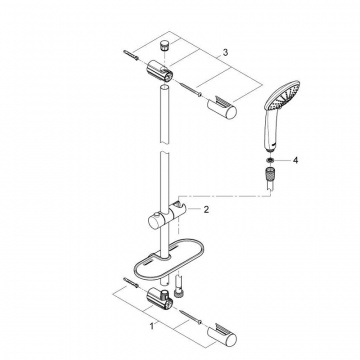 Душевой набор Grohe Euphoria 110 Massage (27231001)