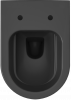 Комплект Унитаз подвесной STWORKI Ноттвиль SETK3104-2616 безободковый, с микролифтом, черный + Инсталляция TECE Now 9400414 4 в 1 с кнопкой смыва