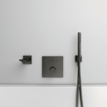 Держатель Ideal Standard IDEALRAIN с подключением душевой лейки 1/2" серый матовый (BC771A5)