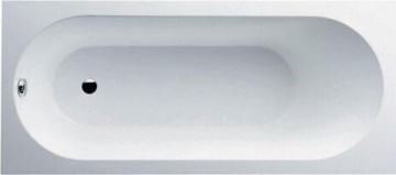 UBQ 170 OBE 2V-01 OBERON Solo Ванна 170x75, с ножками, белая, материал кварил Quaryl®, вкл. сверло для перелива