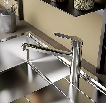 Смеситель для кухонной мойки Ideal Standard Ceraflex керамический картридж, средний излив, хром (BC135AA)