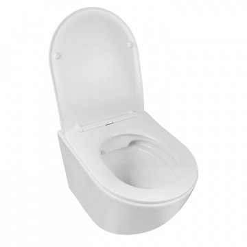 Сет 3 в 1 инсталляция Grohe Rapid SL с клавишей смыва + подвесной унитаз Azario Grado  с быстросъемным сиденьем микролифт (38772001+AZ-0046 SP)