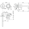 Настенный смеситель для раковины Ideal Standard CERALINE, комплект №2 (внешняя часть), хром (A6938AA)