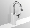 Смеситель для раковины Ideal Standard Ceraplan керамический картридж, поворотнй излив 180 мм, с донным клапаном, хром (BD235AA)