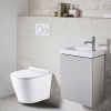 Унитаз подвесной AZARIO FONTI 535x365x310 безободковый, в комплекте с сиденьем микролифт, белый (AZ-402W)