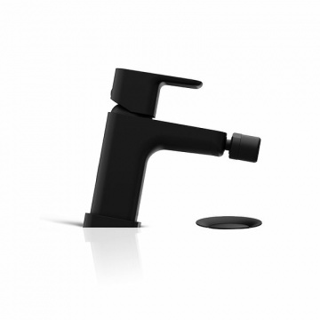 Смеситель для биде Ravak 10° Free black-TD F 055.20 с донным клапаном, керамический картридж, черный матовый (X070155)