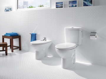 Низ к унитазу Roca Victoria, косой выпуск, белый  (7.3423.9.U00.0)