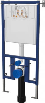 Комплект Унитаз подвесной Aqueduto Ovo OVO0140 безободковый, с микролифтом, черный матовый + Инсталляция DIWO + Кнопка 7323 черная матовая