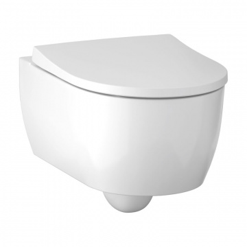 Унитаз подвесной Geberit ICON T54 безободковый, с тонким, быстрорсъемным сиденьем микролифт (500.784.01.1)