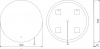 Мебель для ванной STWORKI Берген 60 белая с темной столешницей 122, раковина Moon 1, L