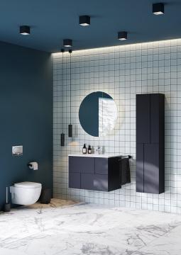 Пенал подвесной Roca Luna 1600 универсальный, push-to-open открытие створок, синий матовый (Z.RU93.0.776.9)