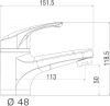 Смеситель для раковины DIWO Коломна KL-04cr