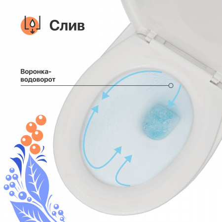 Унитаз подвесной DIWO Анапа безободковый, микролифт, дюропласт