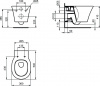 Унитаз подвесной Ideal Standard CONNECT AIR AquaBlade®, глубокий смыв, с крепежом (E005401)
