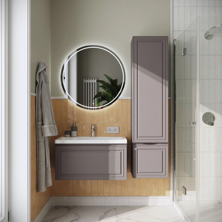 Комплект тумба Итана Verona 80 (790х378х440) подвесная, с раковиной Natella 80, амаретти (CS00090042)