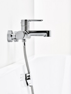 Смеситель для ванны Ravak Puri PU 022.00/150 поворотный картридж, хром (X070115)