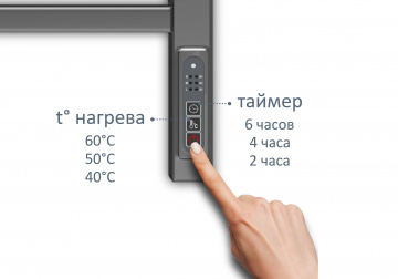 Полотенцесушитель электрический (quick touch) Aquatek Поларис П10 500х900