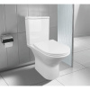 Унитаз-компакт Azario Fretta new 370х615х790 напольный, безободковый в комплекте с бачком и сиденьем дюропласт, микролифт (AZ-1223)