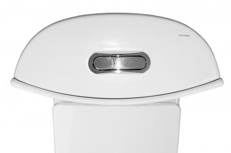 Унитаз моноблок Azario Luna 770x390x710 напольный, горизонтальный слив, сиденье дюропласт микролифт (AZ-1037)