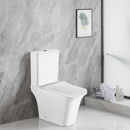 Унитаз-компакт Azario AVERO 660x360х820 напольный, безободковый с бачком и сиденьем микролифт (AZ-3121)