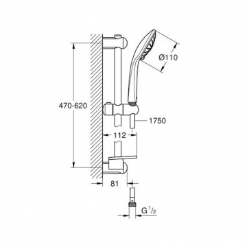 Душевой набор Grohe Euphoria 110 Massage (27231001)