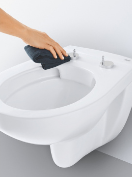 Унитаз подвесной Grohe Bau Ceramic безободковый, с сиденьем микролифт (39351000)