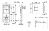 Сет 3 в 1 инсталляция Grohe Rapid SL с клавишей смыва + подвесной унитаз Azario Teramo c быстросъемным сиденьем микролифт (38772001+AZ-0053)