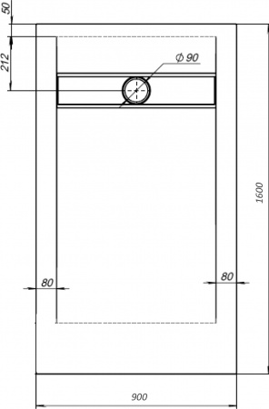 Поддон для душа STWORKI Эстерсунд 160x90 белый камень, с сифоном