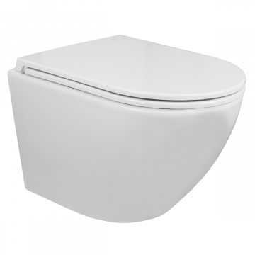Сет 3 в 1 инсталляция Grohe Rapid SL с клавишей смыва  + подвесной унитаз Azario Grado c быстросъемным сиденьем микролифт (38772001+AZ-0046N)