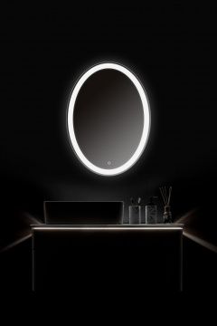 Зеркало AZARIO Италия  570х770 LED-подсветка с диммером, сенсорный выключатель (ФР-00000846)