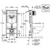 Инсталляция Grohe Rapid SL 38811KF0 для унитаза с Черной матовой клавишей смыва (38811KF0)