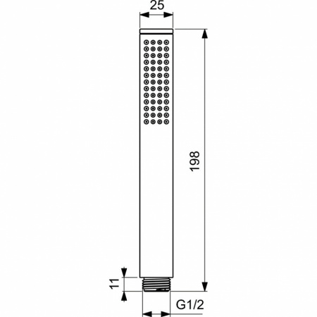Душевая система Ideal Standard Ceratherm T100 с термостатом, черная матовая (A7573XG)