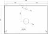 Тумба с раковиной STWORKI Берген 80, белая со светлой столешницей, Moduo 40 RING
