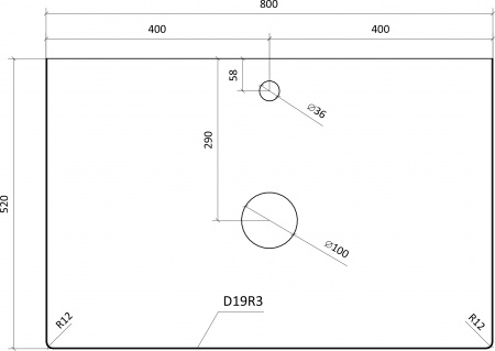 Тумба с раковиной STWORKI Берген 80, белая со светлой столешницей, Moduo 40 RING