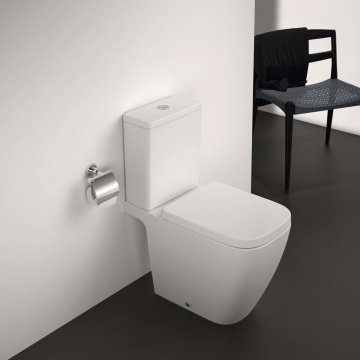 Чаша унитаза Ideal Standard i.life B напольный, для монтажа с бачком, технология RimLS+, с крепежом TT025 (T461201)